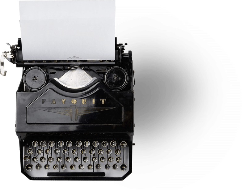 books typewriter img left